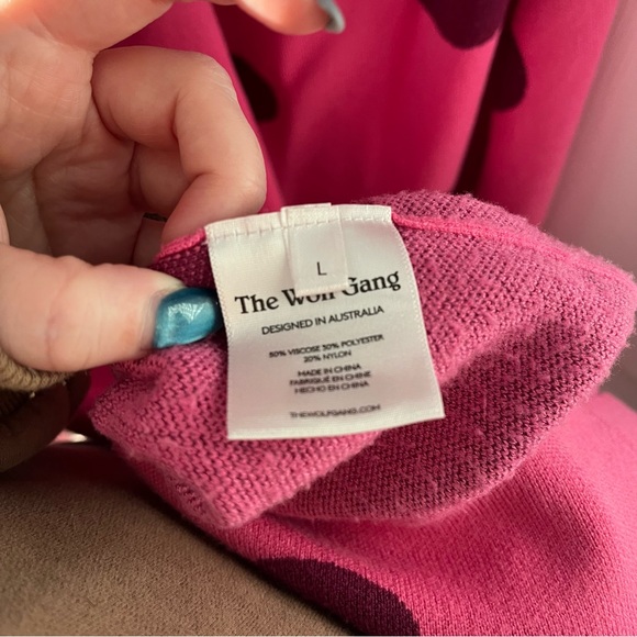 EUC The Wolf Gang Mira Sleeveless Knit Maxi Dress size Large - Picture 10 of 13